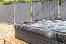 Hydropool spa or hot tub in the grounds of Greenacre holiday home